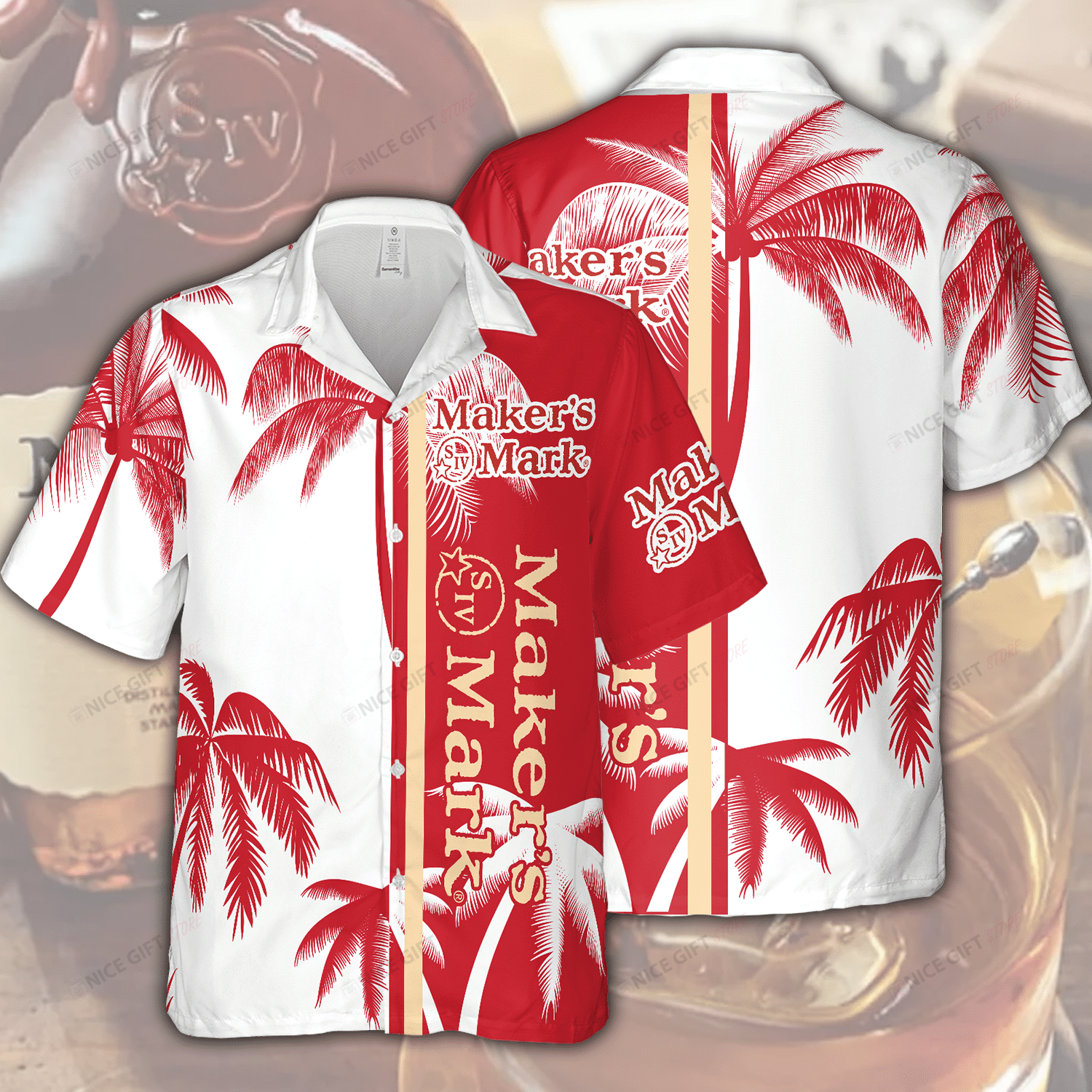 Maker’S Mark Hawaiian Shirt 3Hs-H3L4