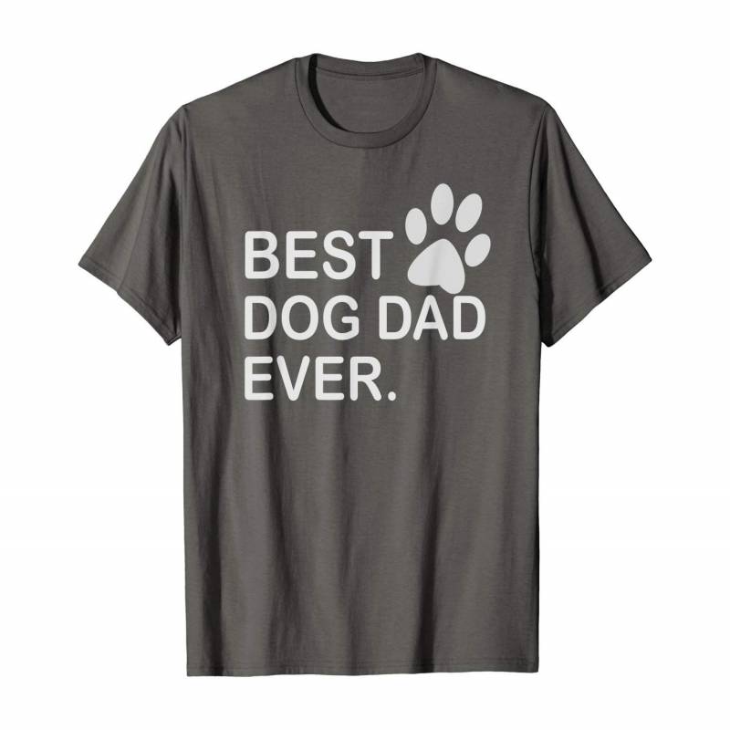 Best Dog Dad Ever For Men Funny Cute Puppy Tee For Dog Lover T-shirt