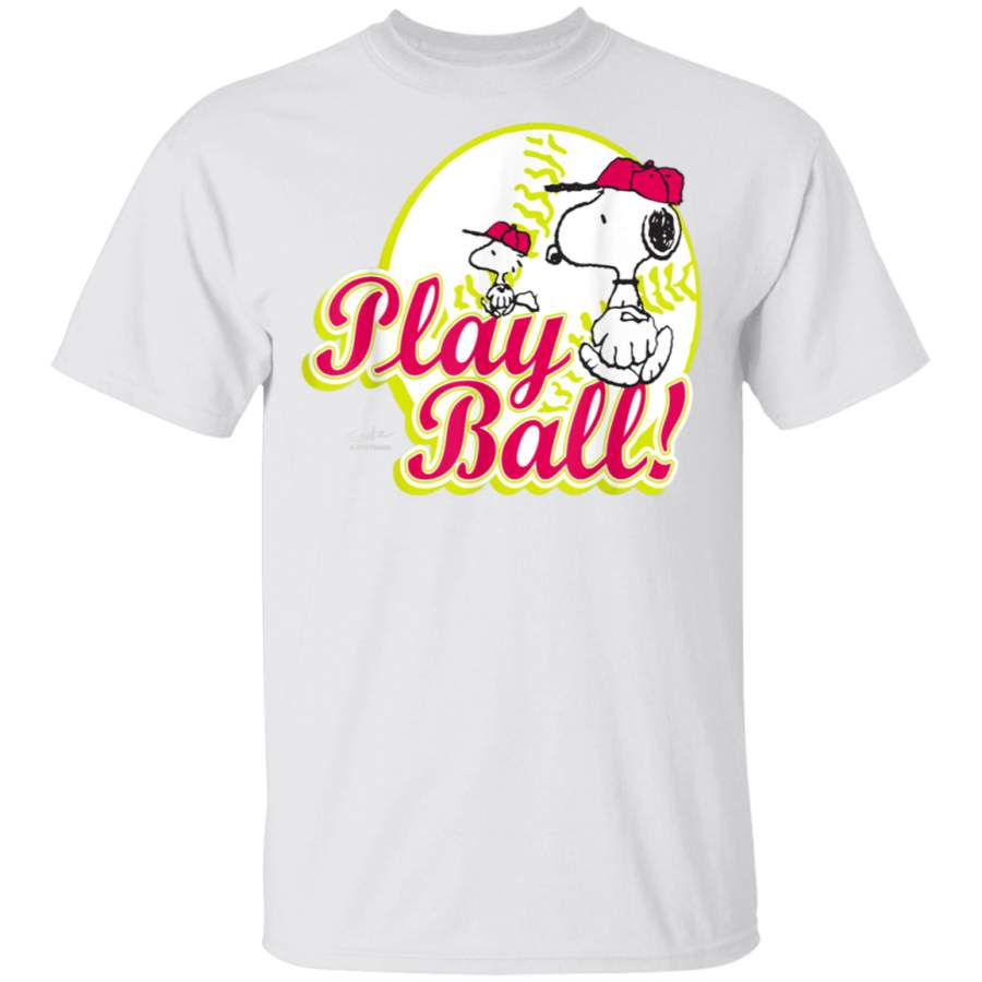 Peanuts Snoopy Baseball Play Ball T-Shirt