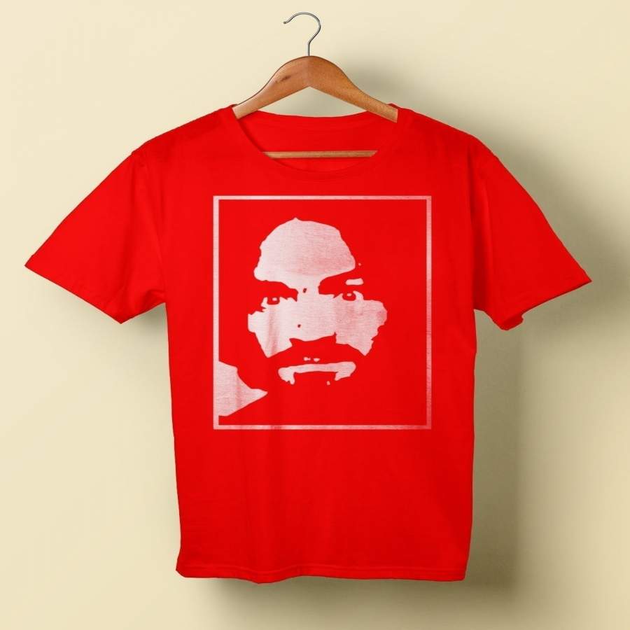 Charles Manson Charlie Dont Surf Design Cotton T-Shirt - Custom Merch ...