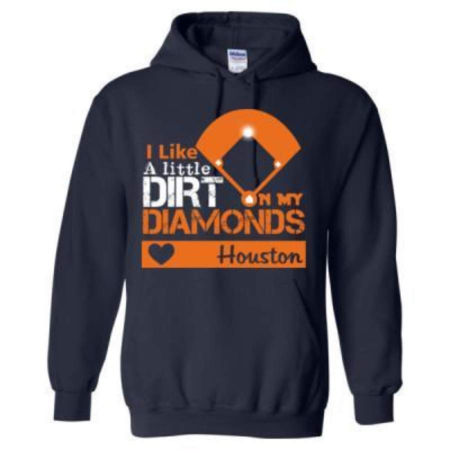 AGR Houston Astros I Like A Little Dirt On My Diamonds – Heavy Blend™ Hooded Sweatshirt