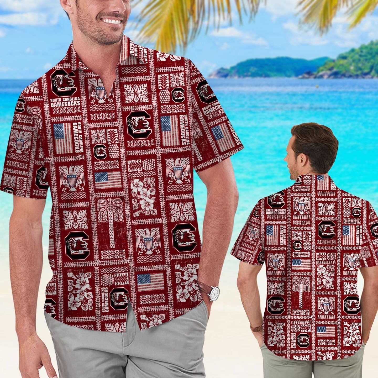 South Carolina Gamecocks Summer Commemorative Tropical Hawaiian Shirt