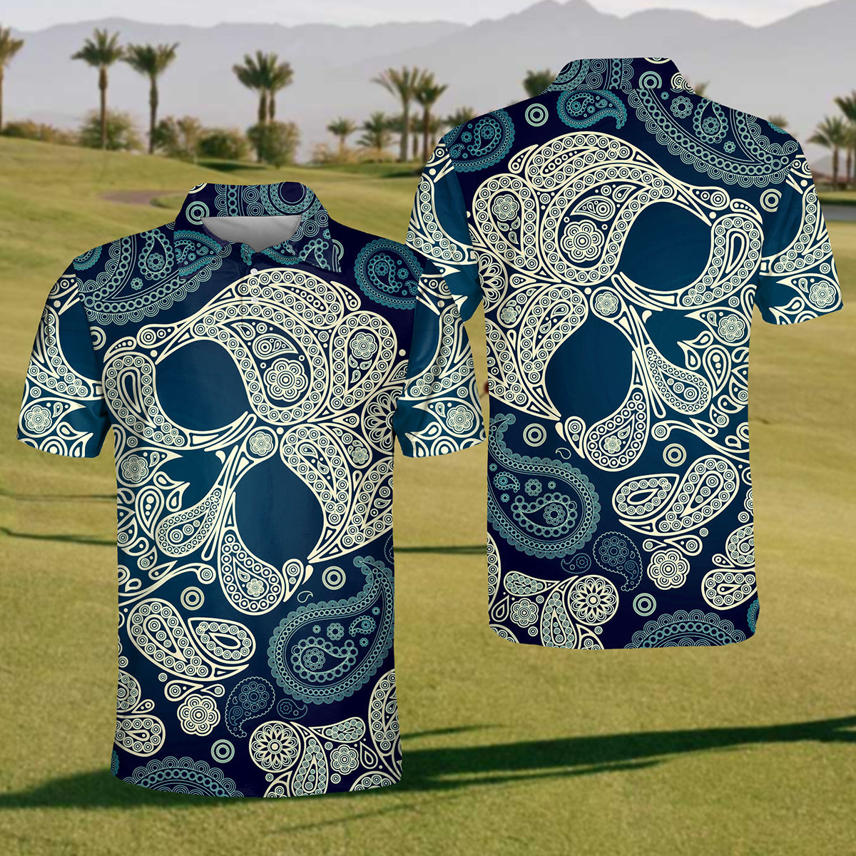 Skull Golf Polo Shirt
