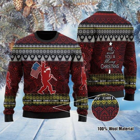 We Wish You A Merry Christmas Christmas Ugly Sweater | Unisex | Full Size | Adult | Colorful | US1200