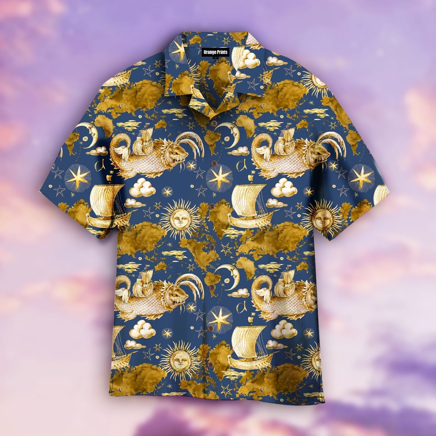 Ancient Sea Pirates Seamless Aloha Hawaii Shirts For Men Women Ha8653