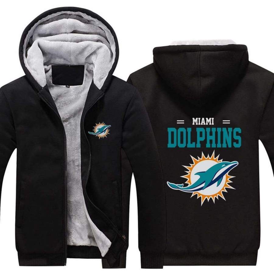 Miami Dolphins Winter Hoodie Unisex 3D All Over Print