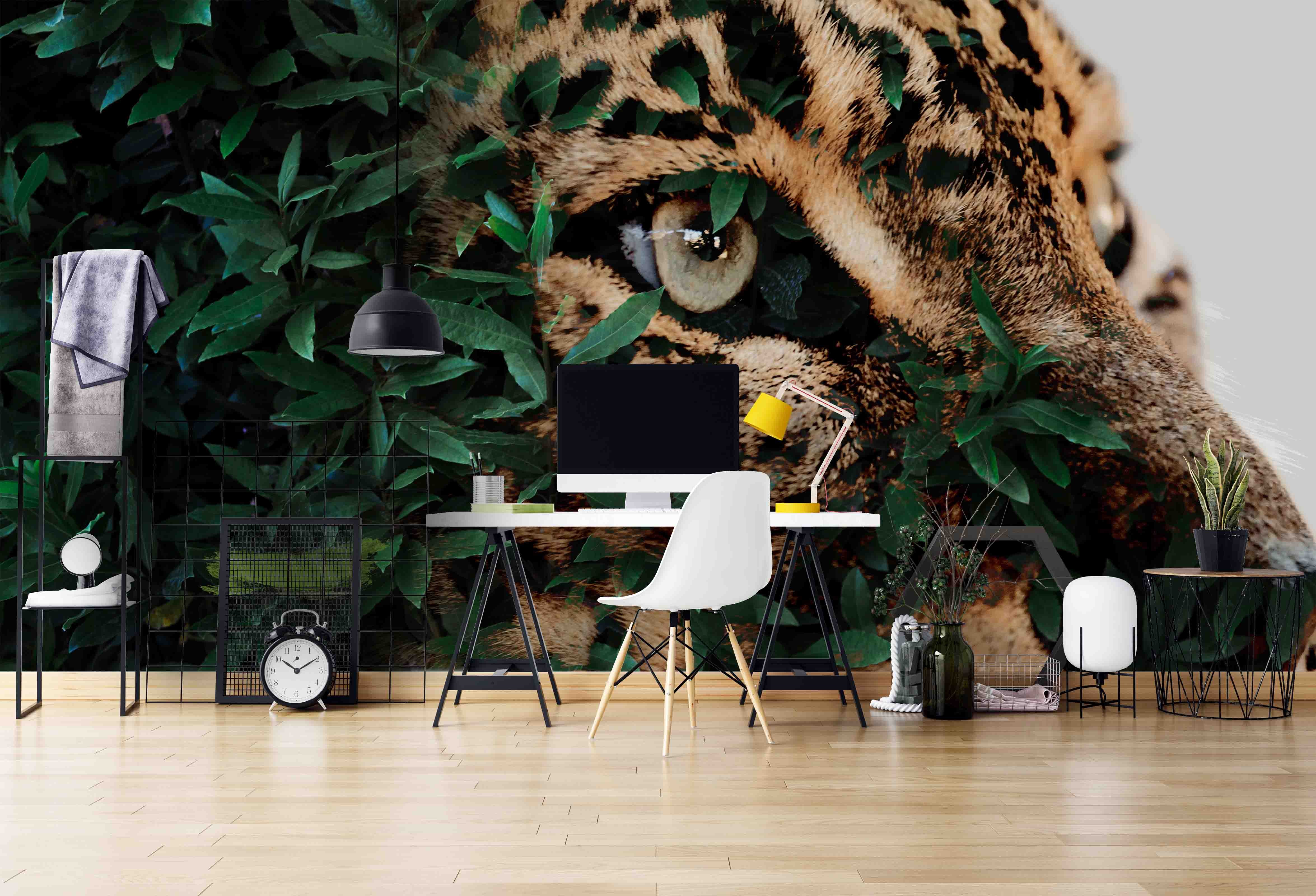 3D Photo Leopard Wall Mural Wallpaper A063 Lqh