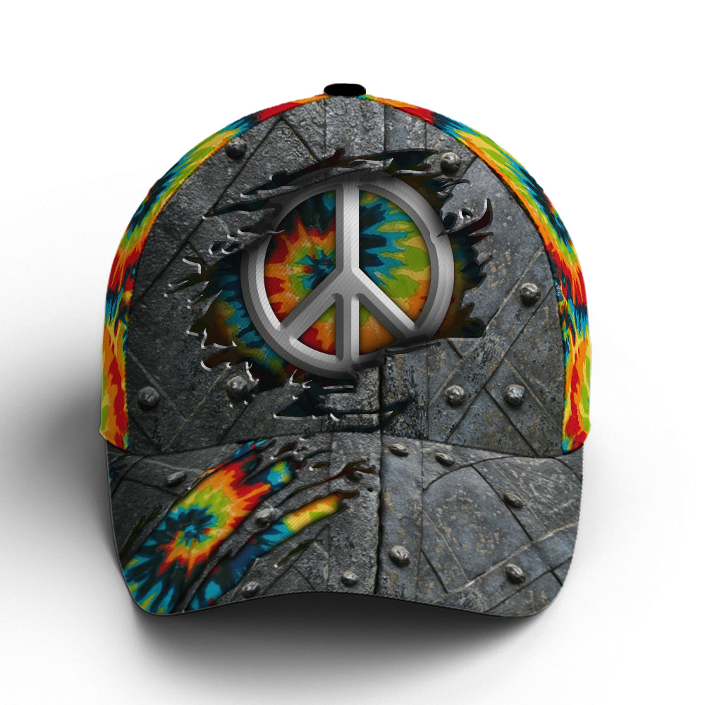 Rainbow Hippie Classic Gray Baseball Cap Coolspod