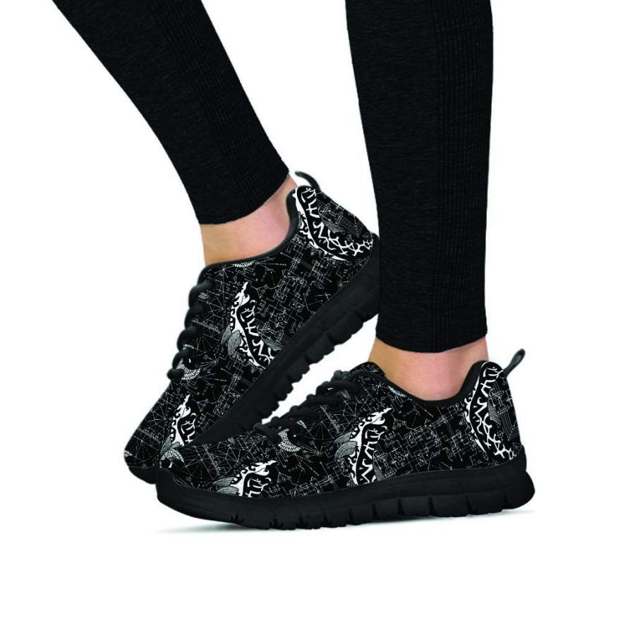 Dolphin Gothic Witch Women’s Sneakers