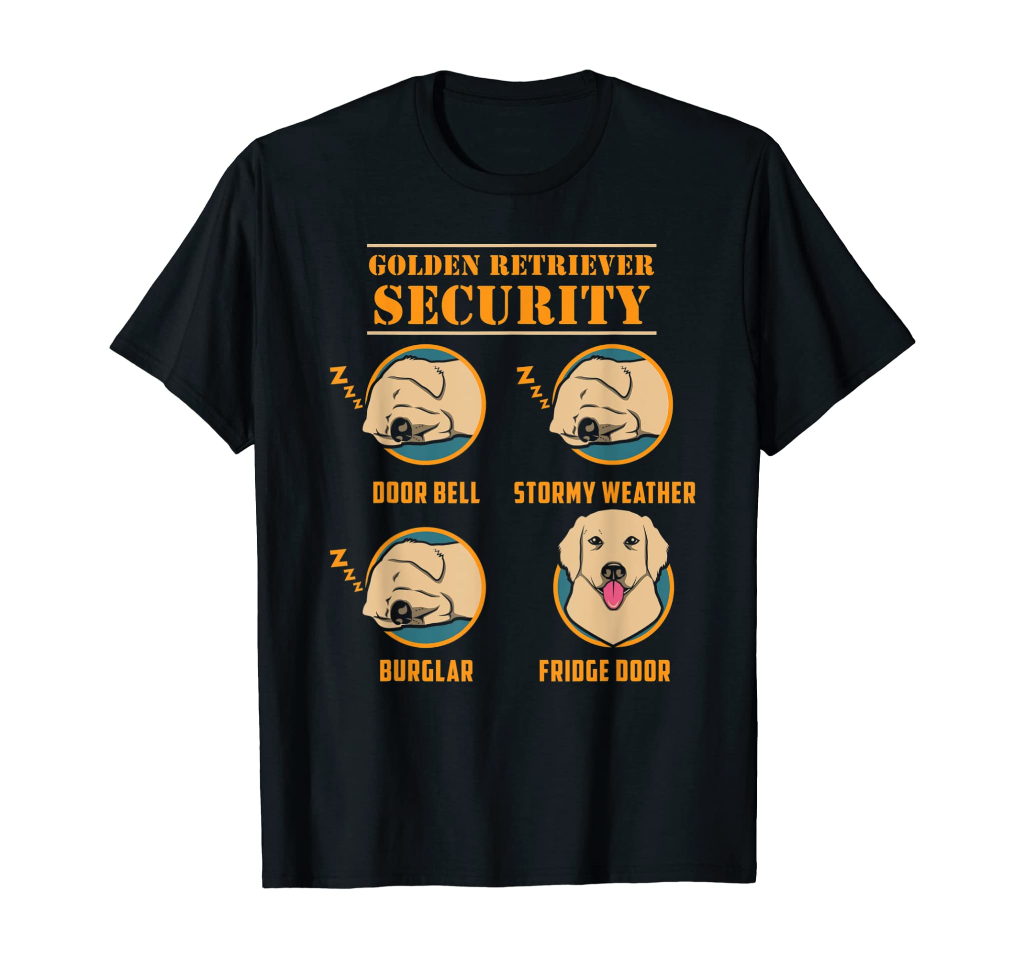 Golden Retriever Shirt Golden Retriever Security Funny Dog