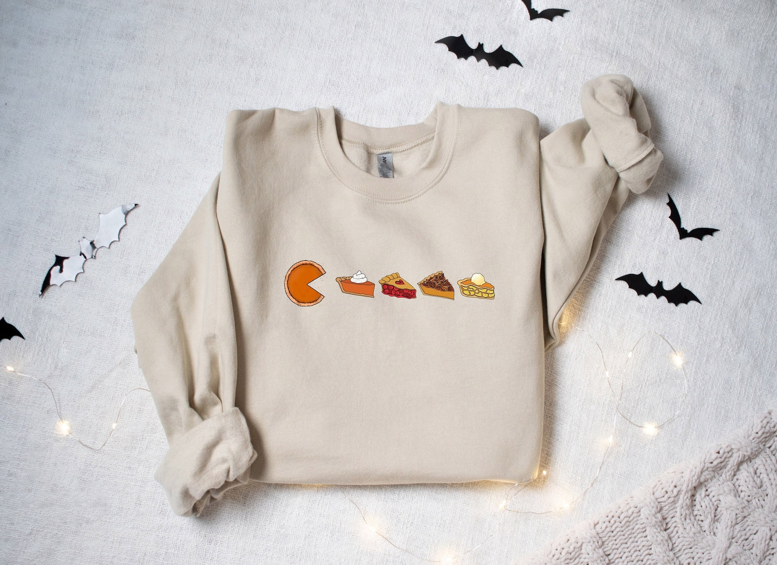 Thanksgiving Pie Sweatshirt 2D Crewneck Sweatshirt All Over Print Sweatshirt For Women Sweatshirt For Men Sws4883