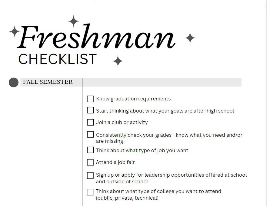 9th-12th Grade Checklists for College-Bound Students fashionstation 0608 1807