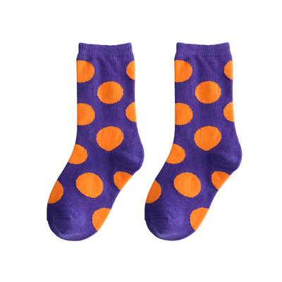 12 Colors Kids Toddler Candy Colors Dots Socks For Boys Girls Contrast color Polka Dot Socks Thicken Children Sock Sox For 1-8Y alx