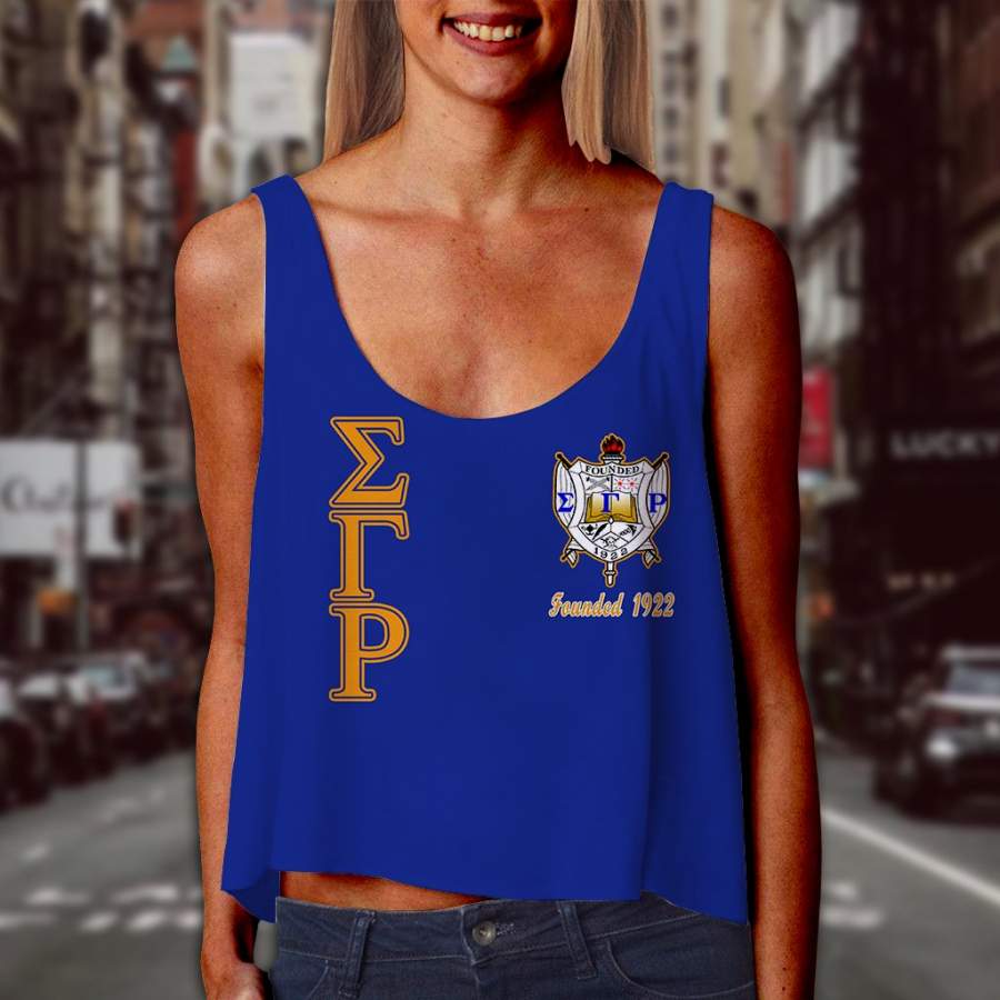 SIGMA GAMMA RHO CROP TANK TOP