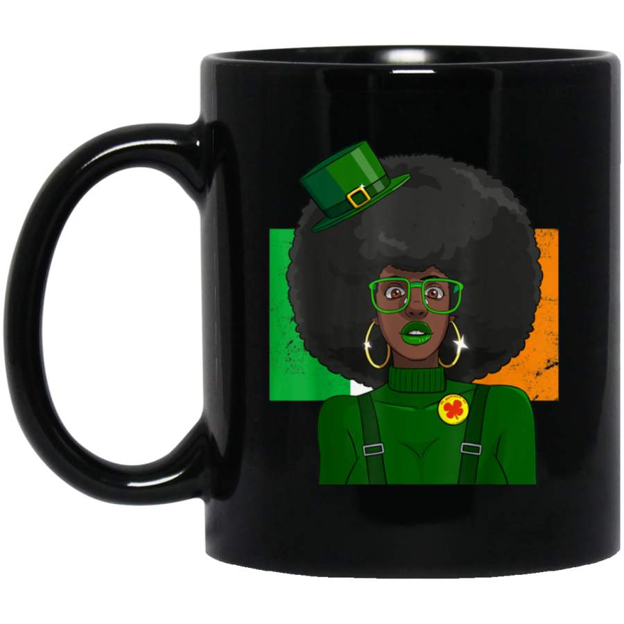 African American Female Leprechaun Mug