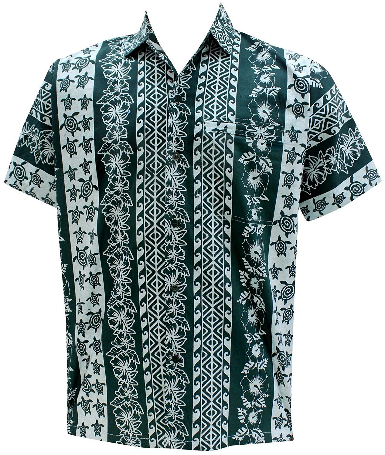 Floral Green Unique Design Hawaii Shirt Ha59733