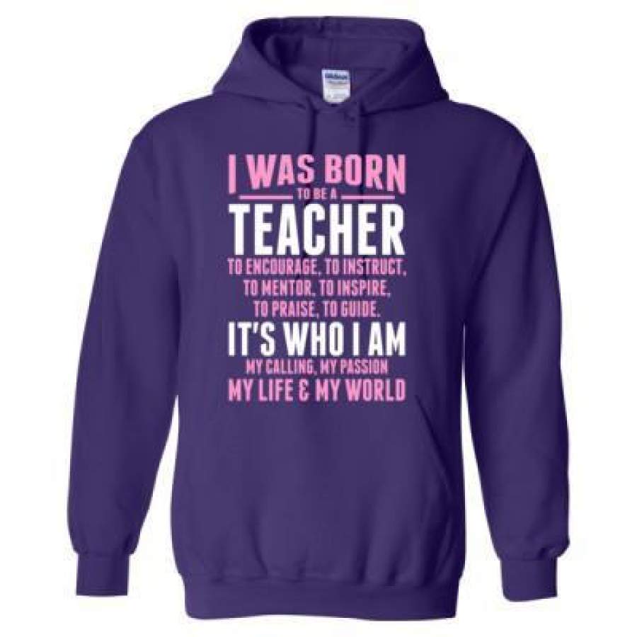 AGR I Was Born To Be A Teacher – Heavy Blend™ Hooded Sweatshirt