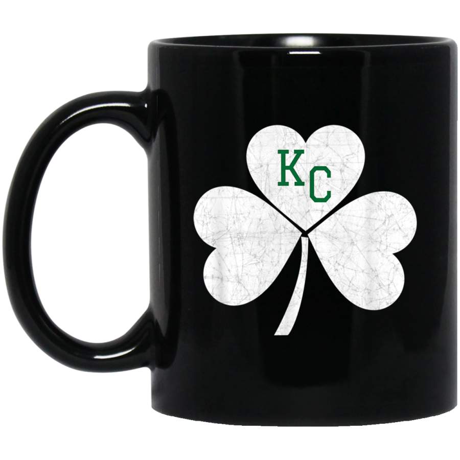 KC Irish Kansas City Irish Kc Heart Green Vintage Lucky Mug