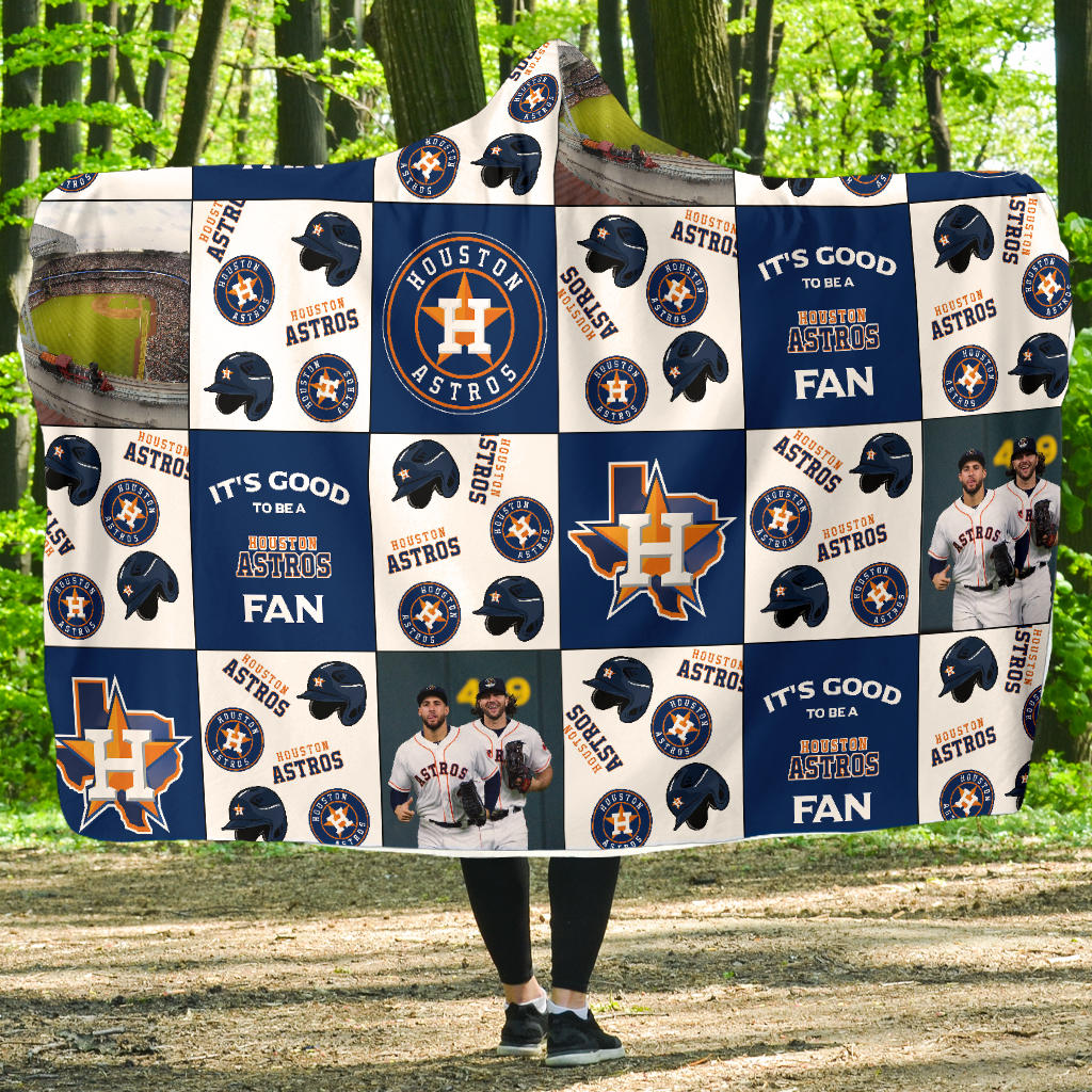 Its Good To Be A Houston Astros Fan Gift For Fan 3D Full Printing Hooded Blanket 8565