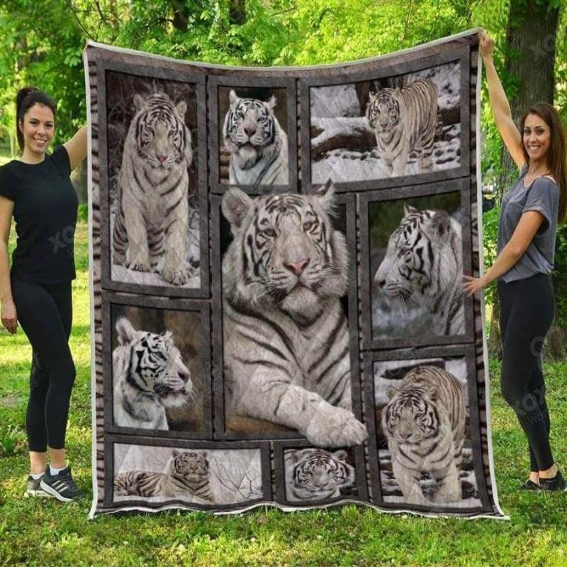 White Tiger Lover ODL310 Quilt