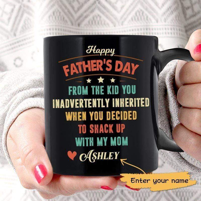 Happy Father‘S Day Step Dad Personalized Coffee Mug