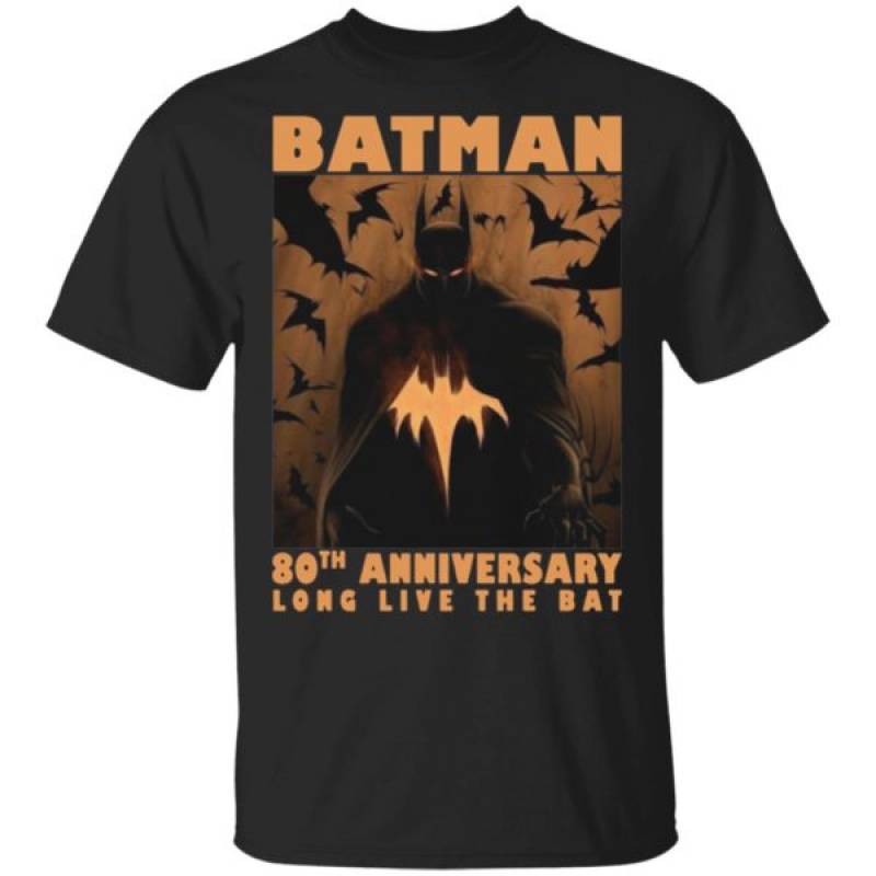 Batman 80th Anniversary Long Live The Bat Shirt Hoodie Tank