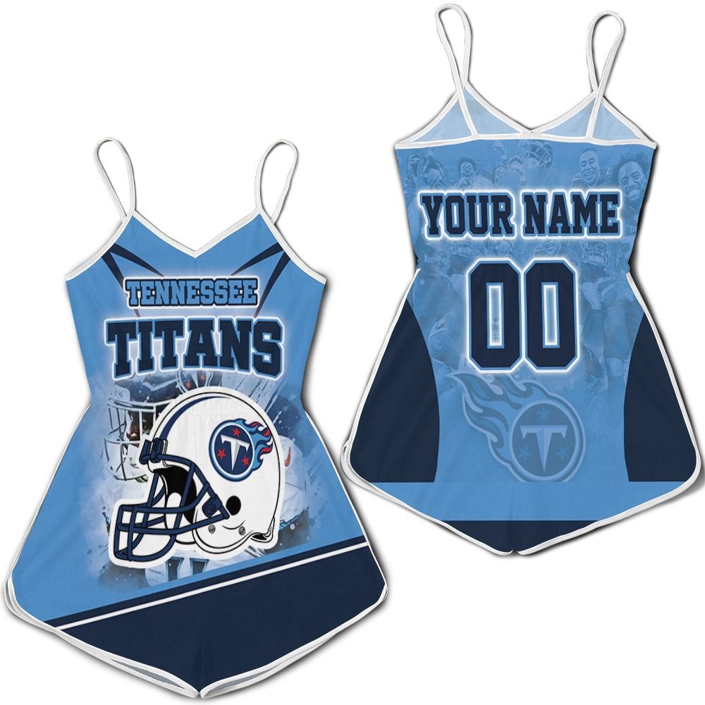 Tennessee Titans Helmet AFC South Division Champions Super Bowl 2021 Personalized 3D Romper