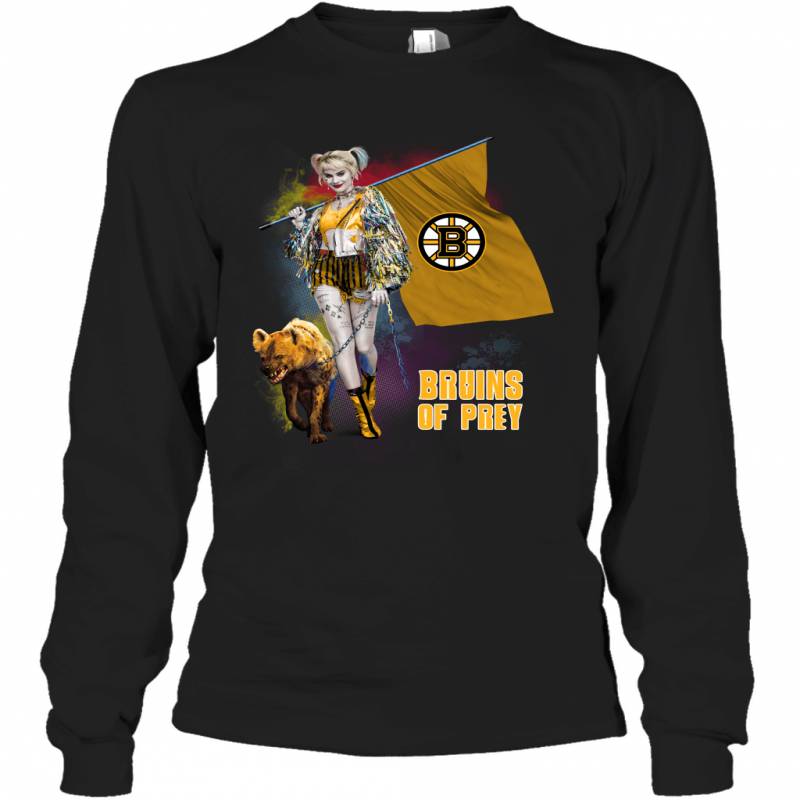 Harley Quinn flag Boston Bruins Of Prey Long Sleeve T-Shirt