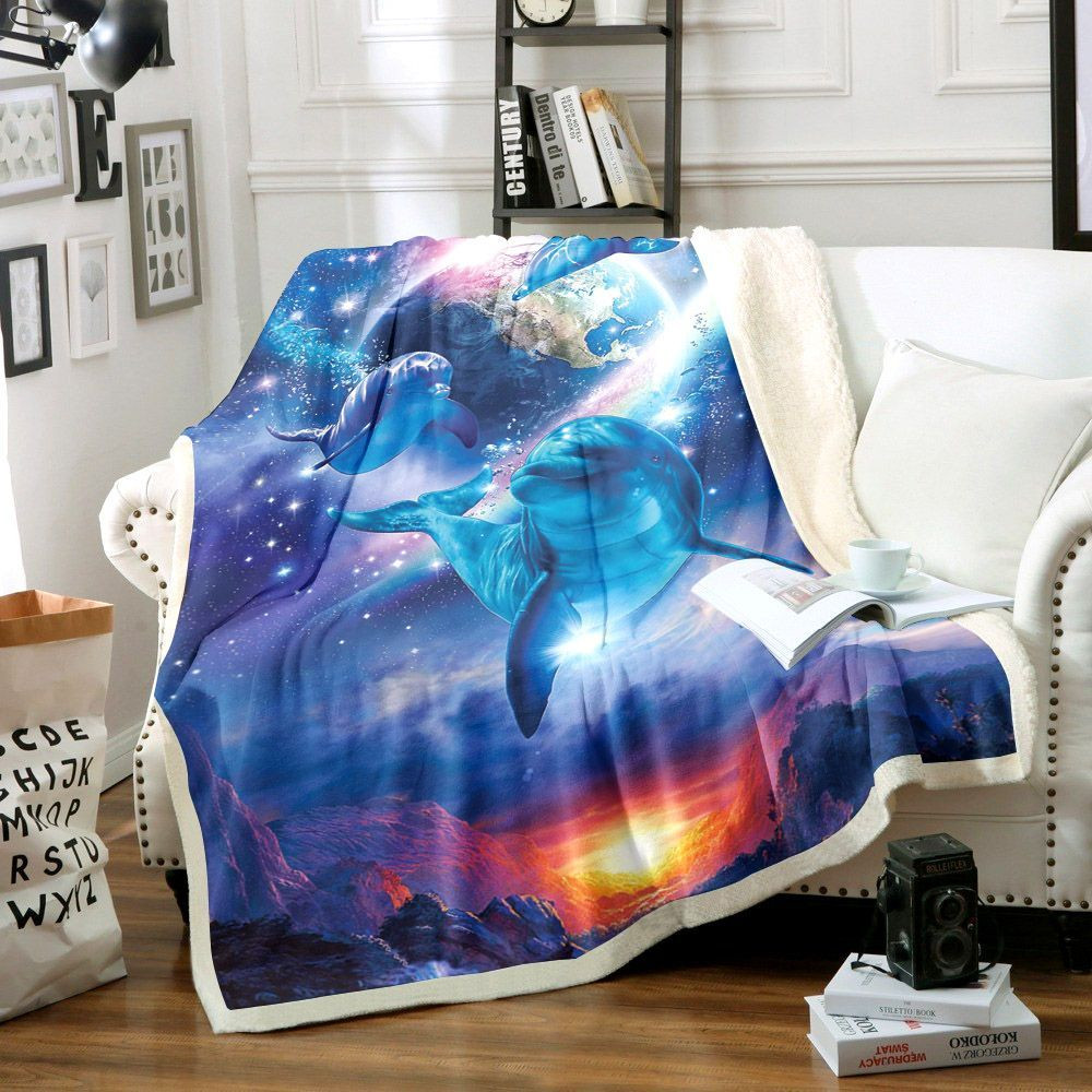 Dolphin Hm1101063Tt Sherpa Fleece Blanket