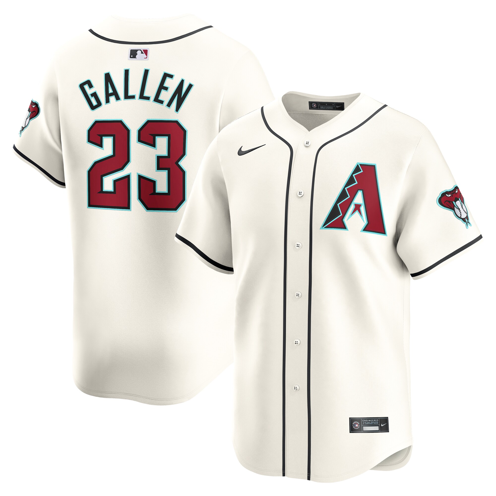 Zac Gallen Arizona Diamondbacks Home Limited Player Jersey – White