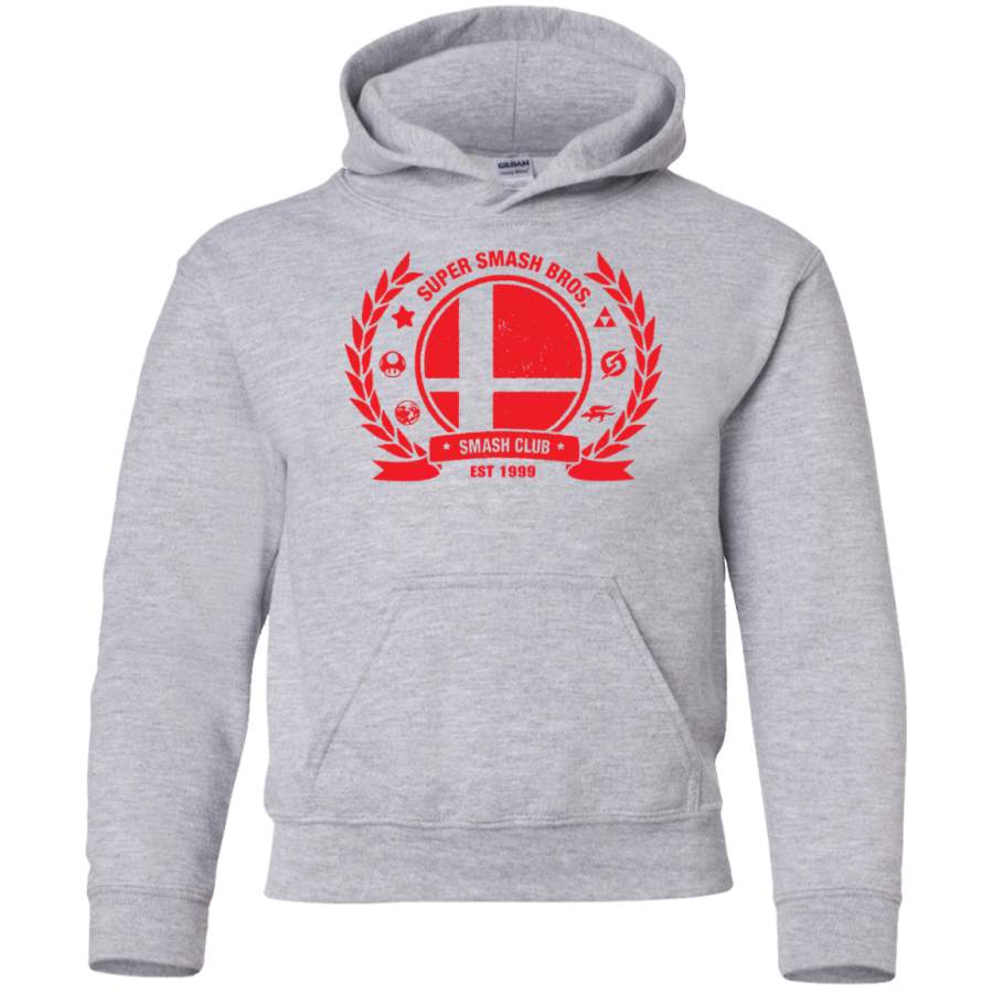 AGR Smash Club (Red) Youth Pullover Hoodie