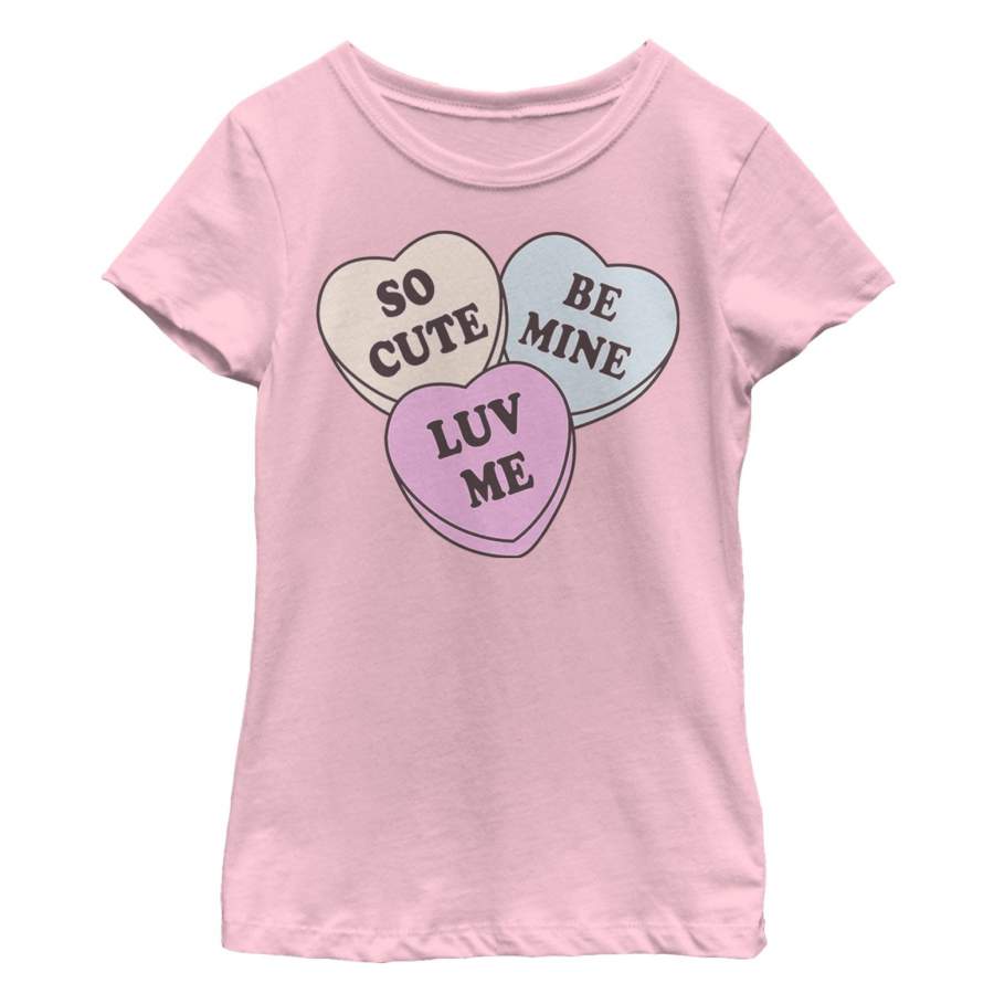 LOST GODS Girl’s Valentine’s Day Candy Hearts T-Shirt