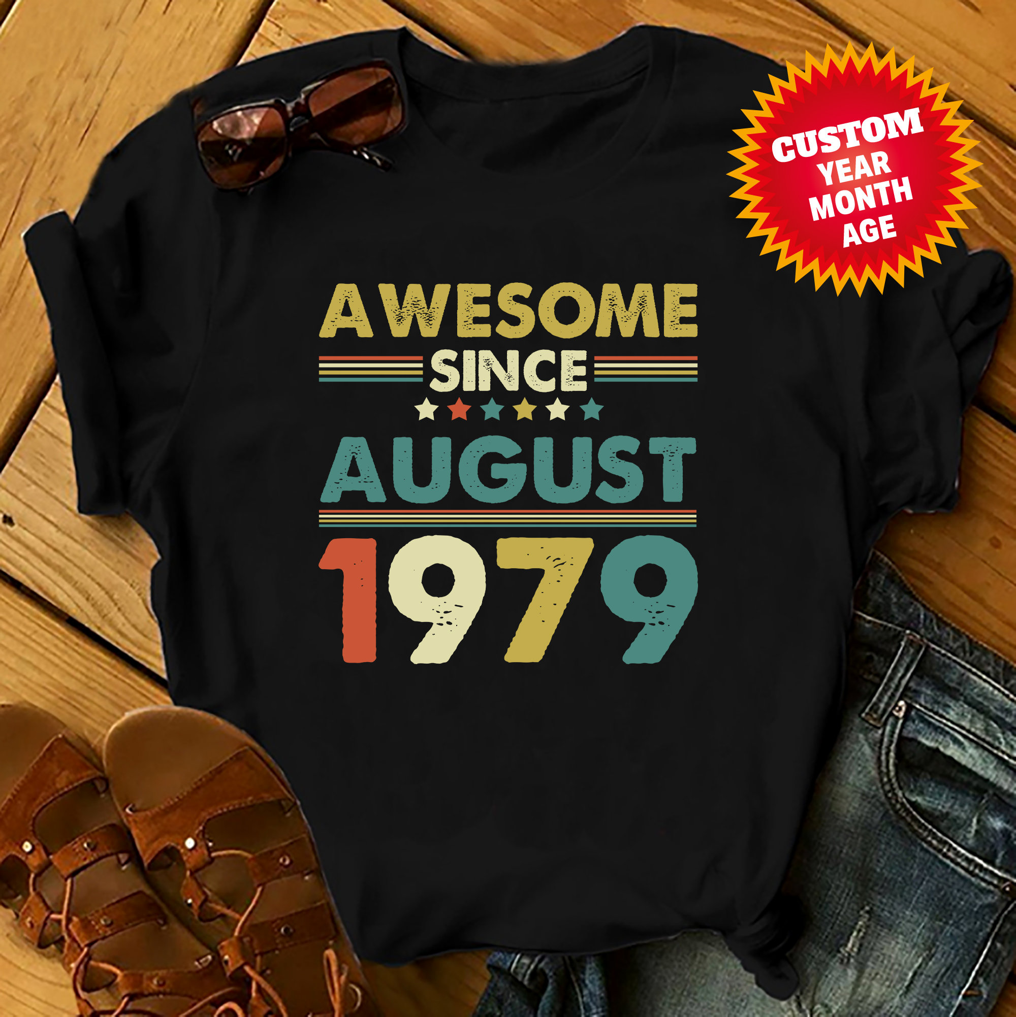 Awesome Vintage Birthday Shirts Women, Men Birthday T Shirts, Summer Tops, Beach T Shirts