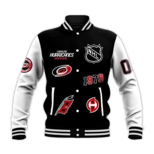 Carolina Hurricanes 1 Baseball Jacket A95