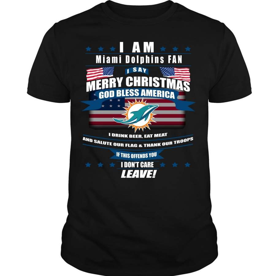 God Bless America T Shirt, Miami Dolphins T Shirt