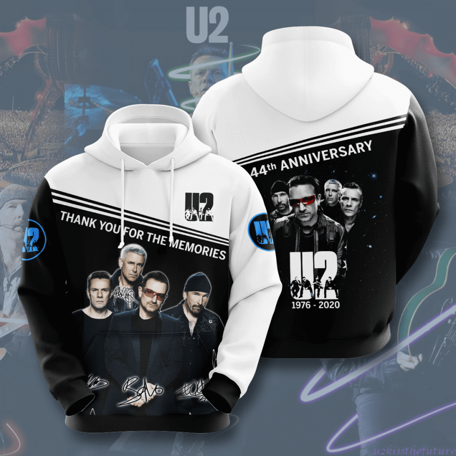 U2 1976 2020 44Th Anniversary 3D Hoodie