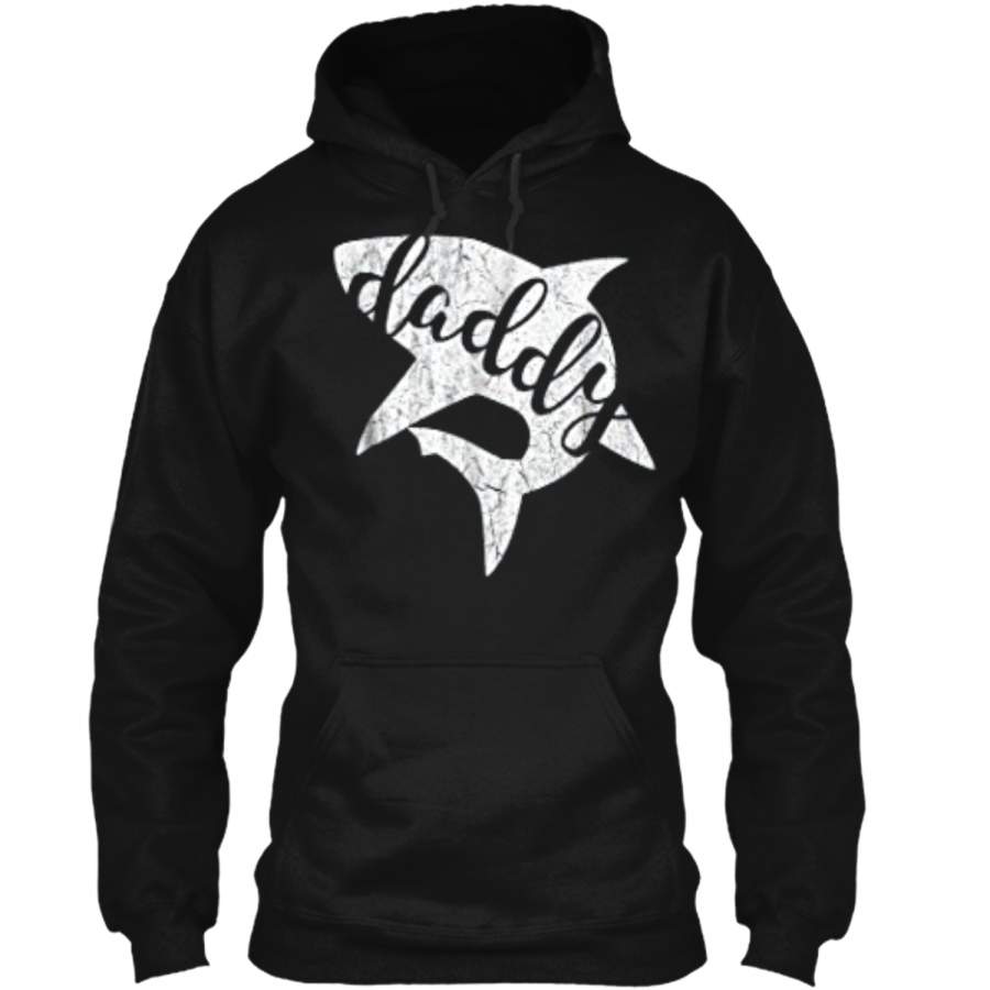 Daddy Shark  Matching Family  Shark Family Pullover Hoodie 8 oz