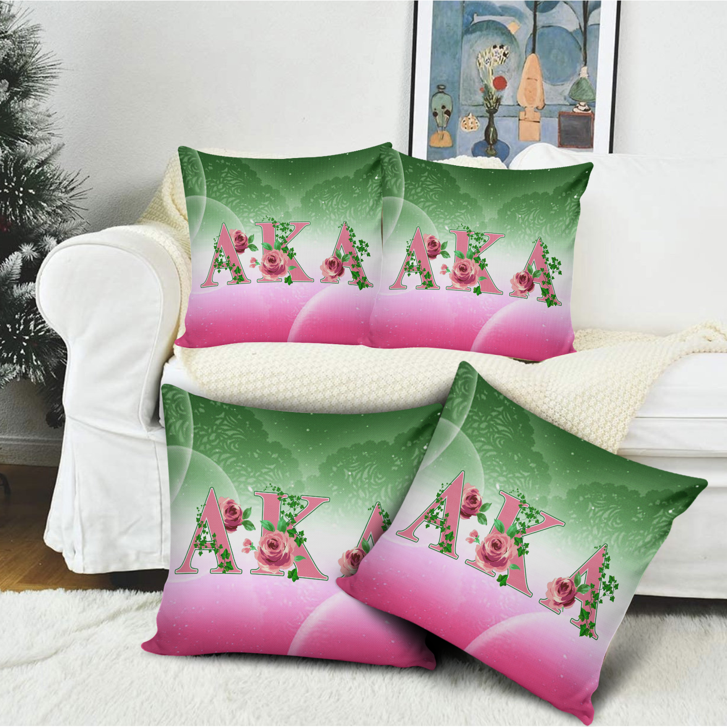 Alpha Kappa Alpha Aka Sorority 3D Pillow Case