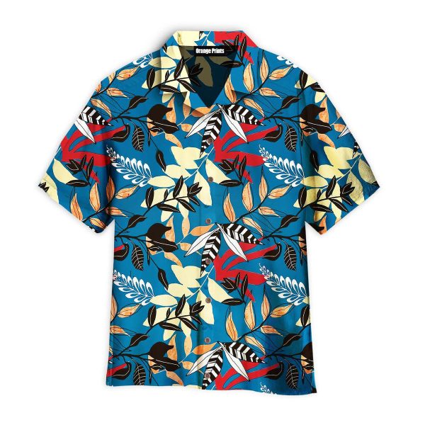 Colorful Leaves Pattern Hawaii Shirt For Men Women Ha60749