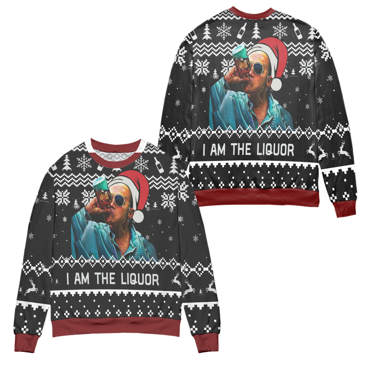 Jim Lahey I Am The Liquor Ugly Christmas Sweater – All Over Print 3D Sweater