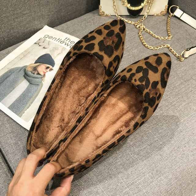 High-Quality Basic Leopard Print New Female Flat Shoes