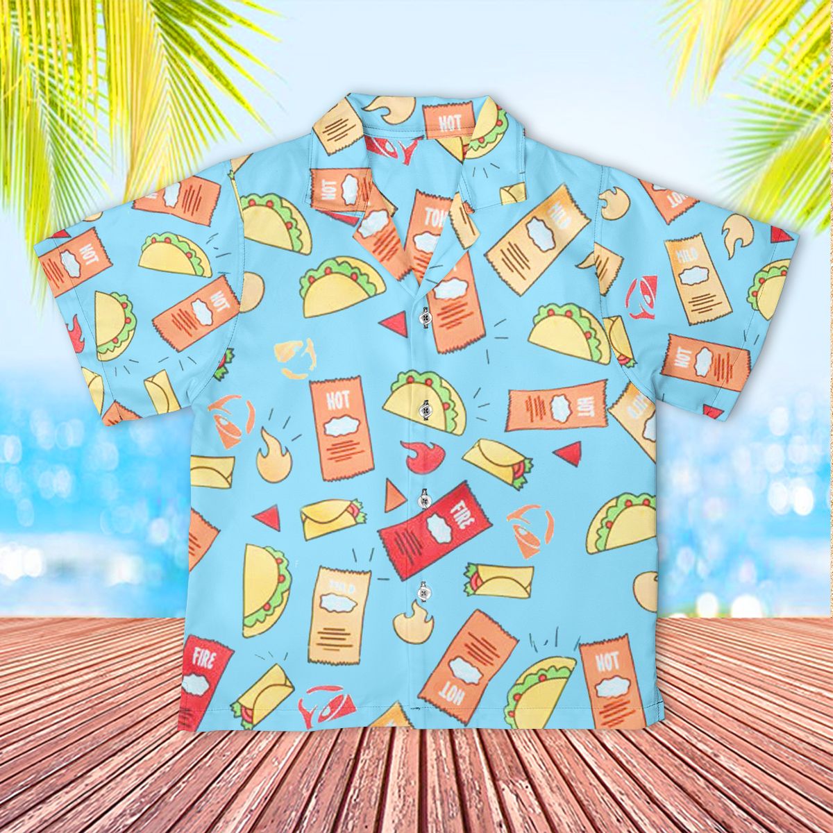 Taco Bell Kids Hawaii Shirt Child Hawaii Outfit For Boys Button Up Aloha Ha98524