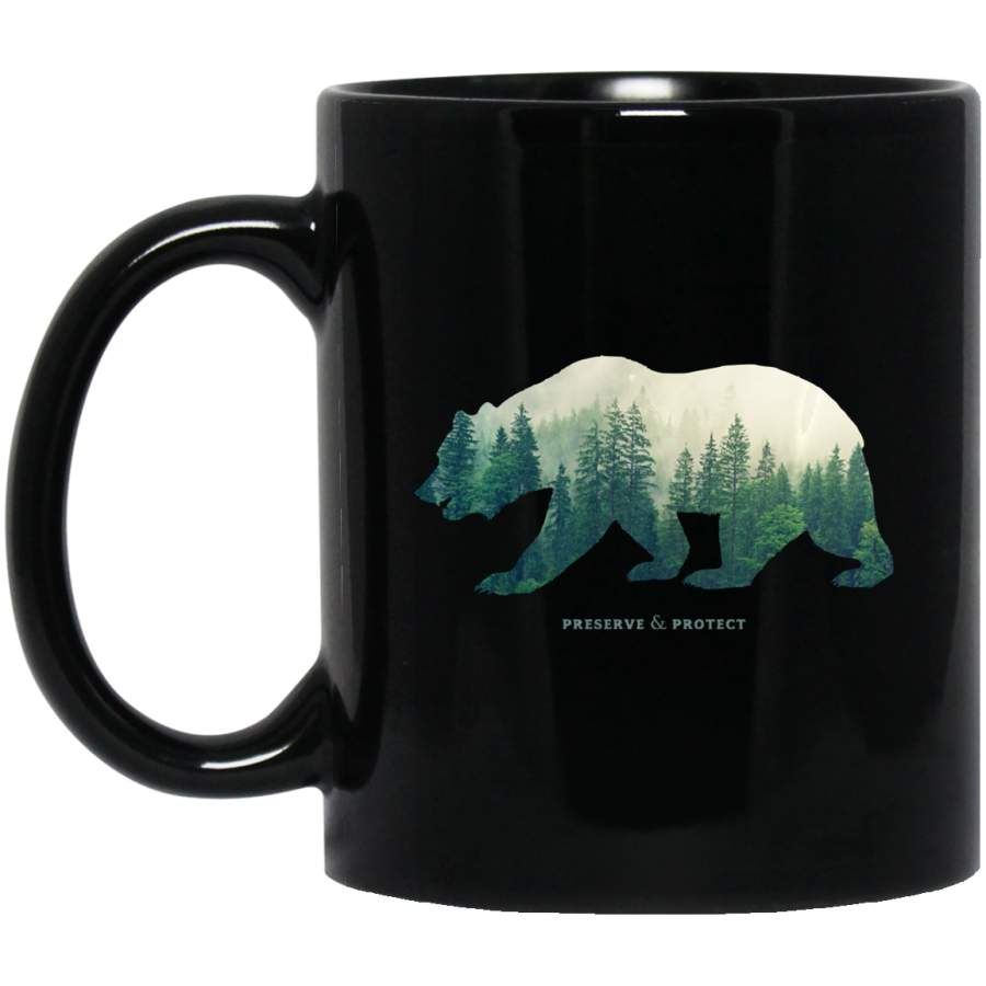 Preserve Protect Vintage National Park Bear Gift Coffee Mug