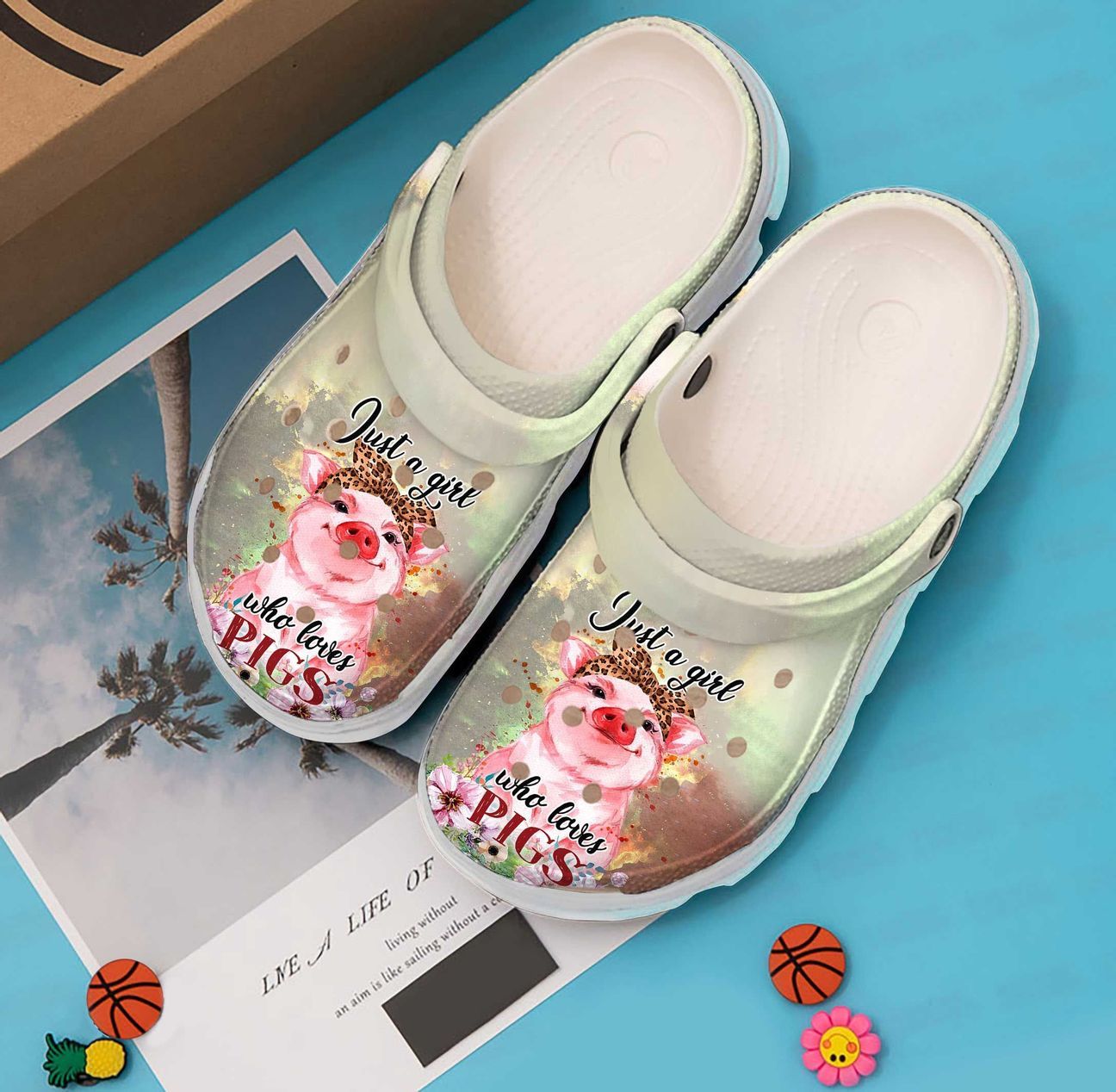 Pig Personalized Clog, Custom Name, Text, Color, Number Fashion Style For Women, Men, Kid, Print 3D Girl Who Loves Pigs