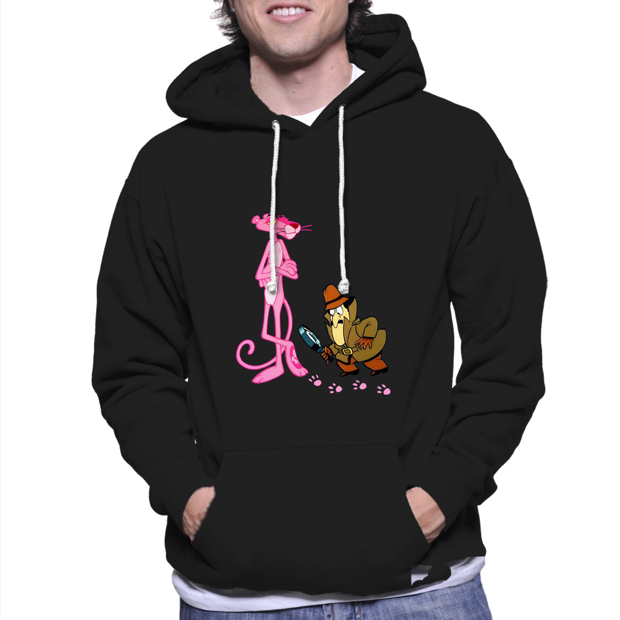 The Pink Panther Inspector Clouseau Cartoon Funny Unisex Hoodie