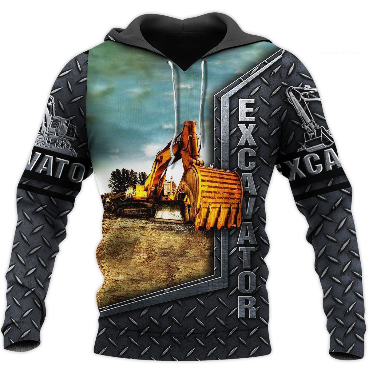 Excavator 3D All Over Printed Shirts For Men And Women Tt0108