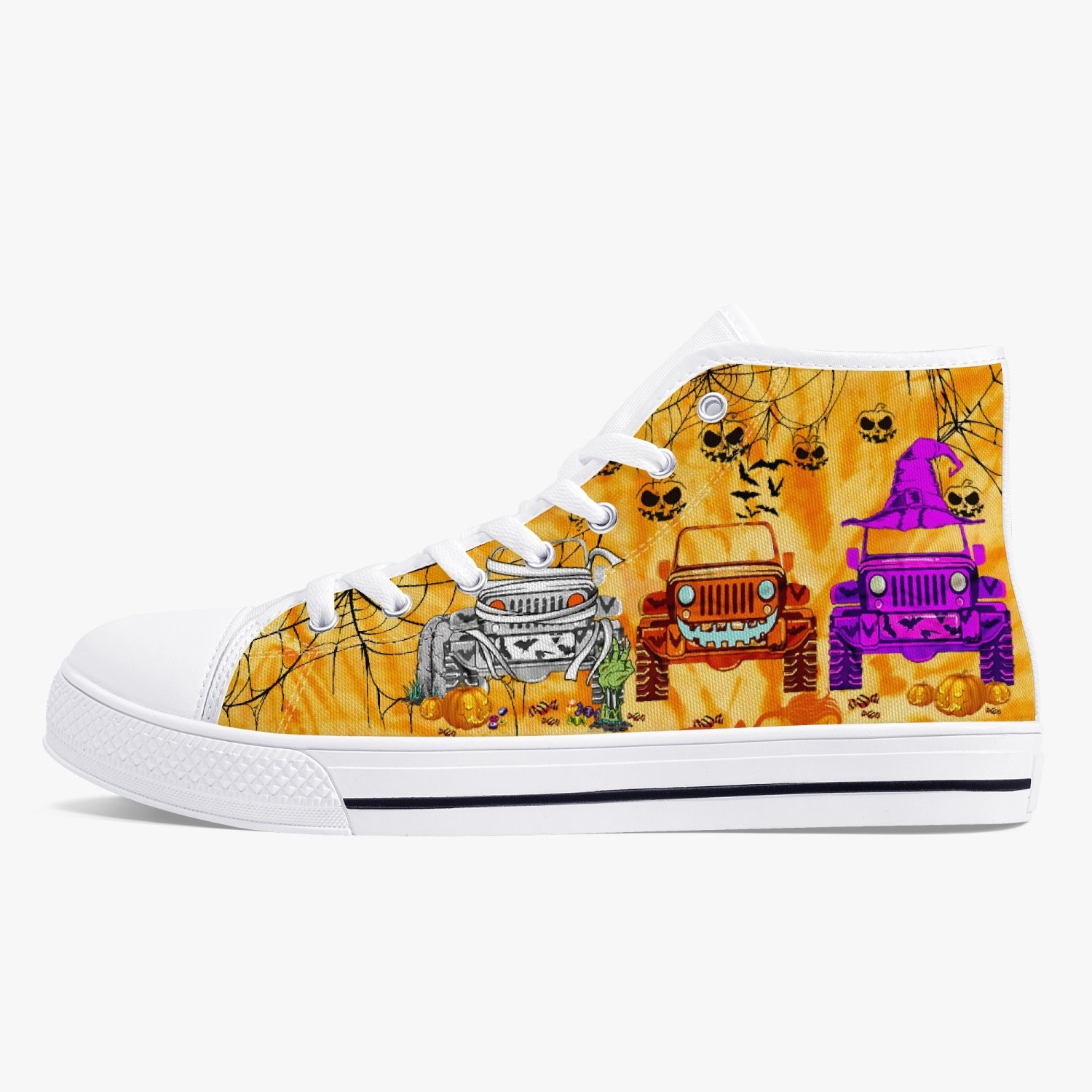 3 Jps Halloween Tie Dye High Top Canvas Shoes – Tlty3008212