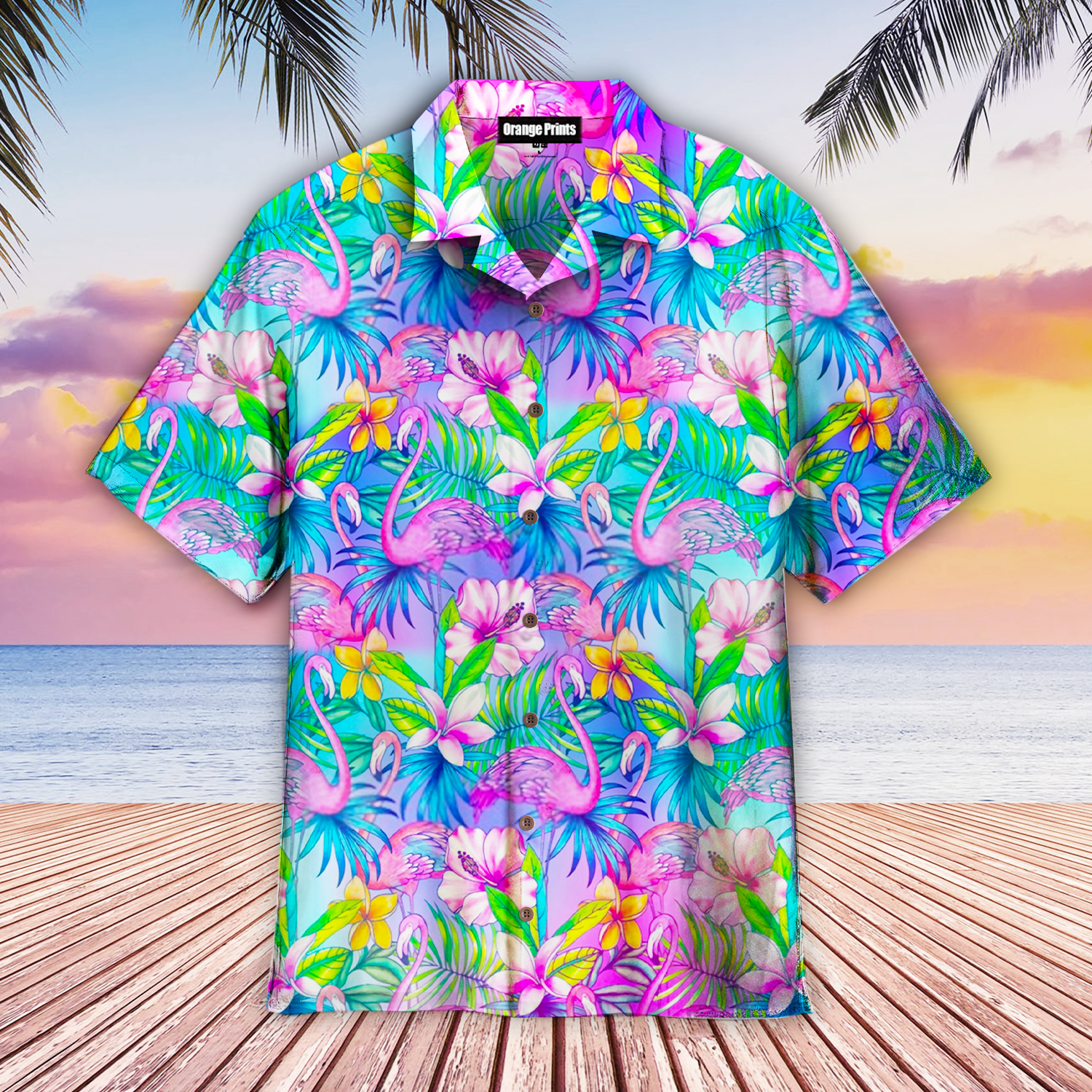 Pink Flamingo Tropical Hawaii Shirt For Men Women Ha96395