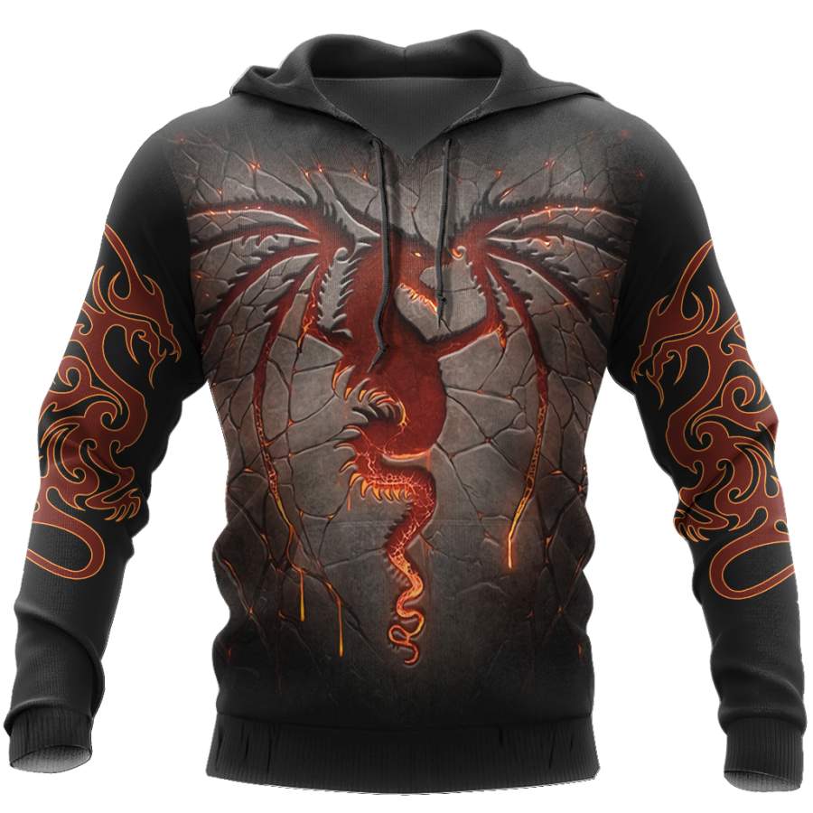 3D Armor Tattoo and Dungeon Dragon Hoodie TShirt for Men and Women NM050918