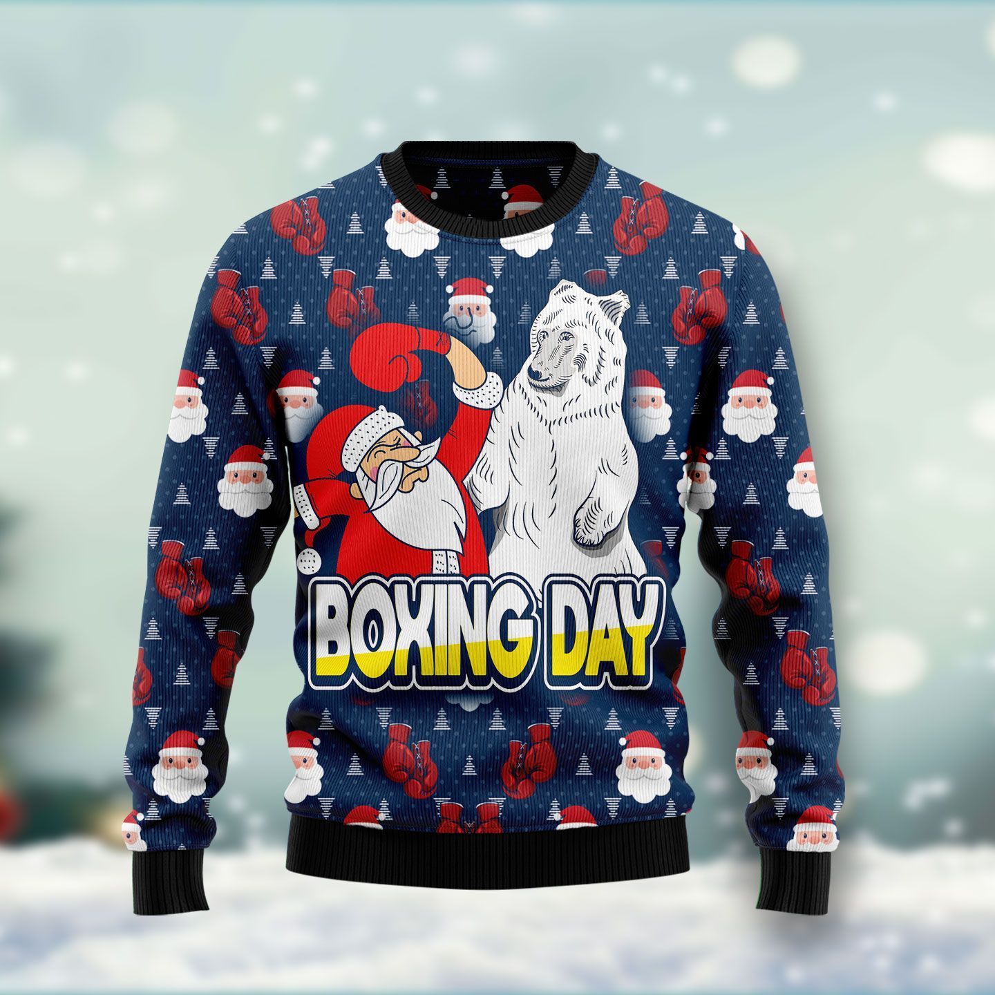 Boxing Day Ugly Christmas Sweater For Men & Women Adult